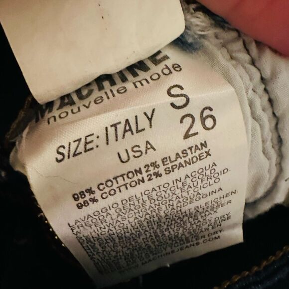 Machine Nouvelle Made in Italy High Waist Denim Mini Skirt Size Small NWT - Picture 5 of 7